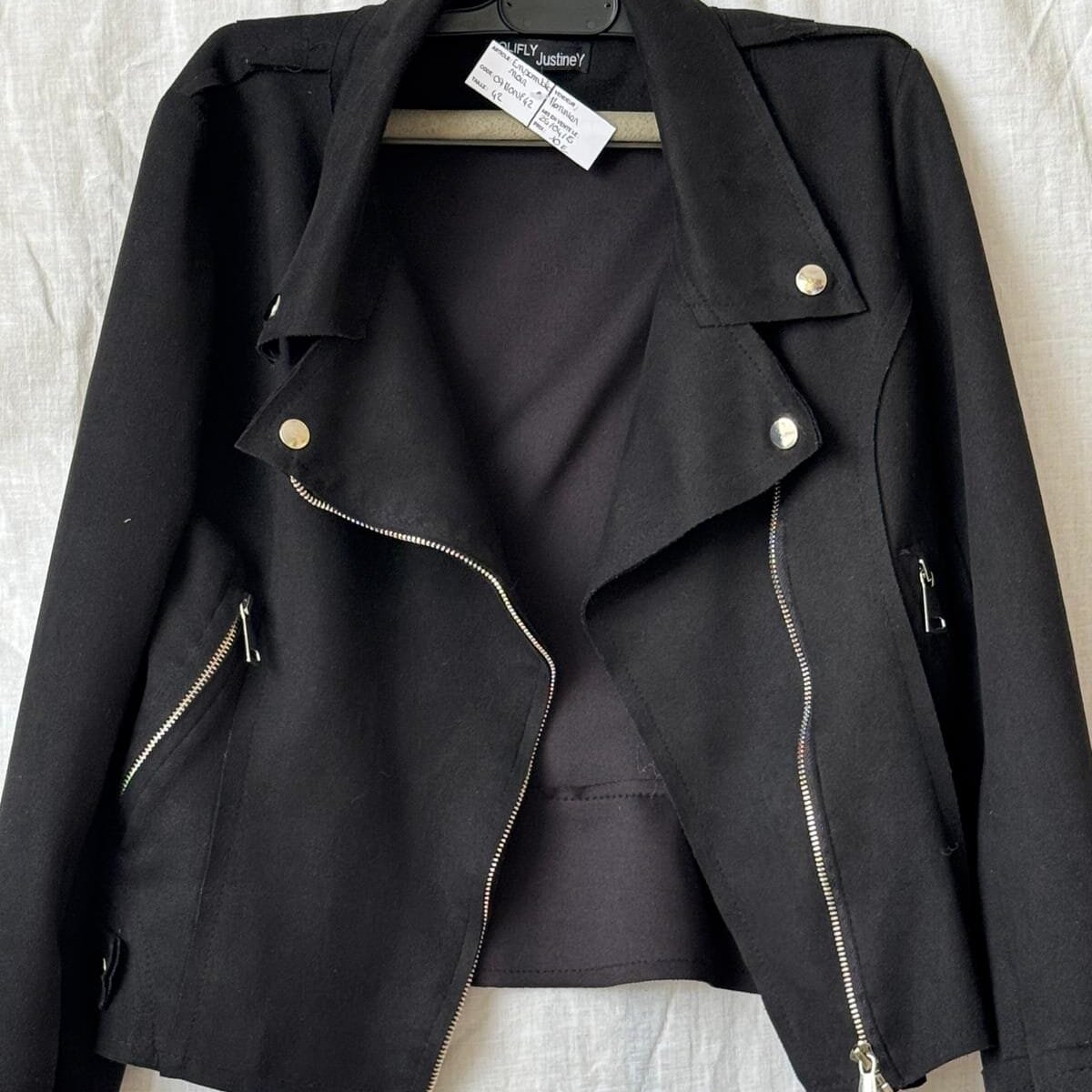 Ensemble en Suédine Noir T42