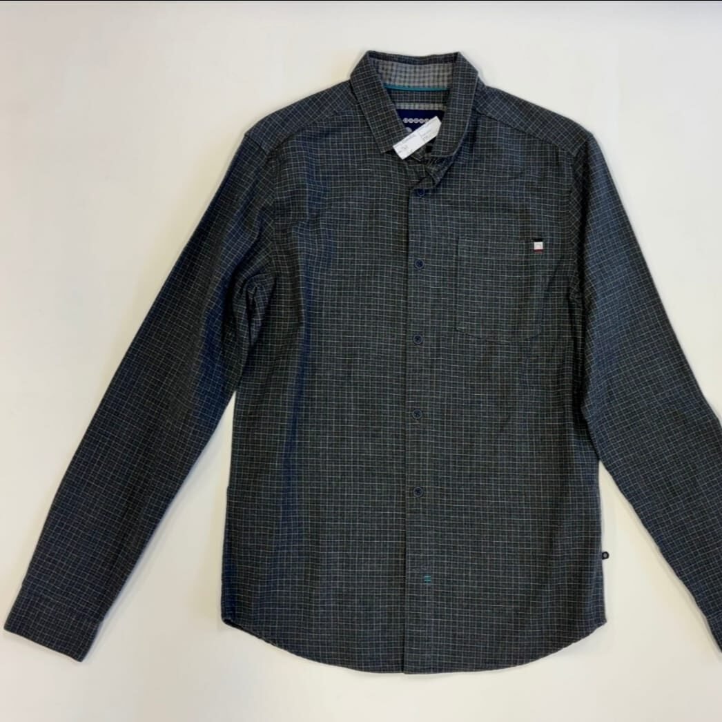 Chemise grise à carreaux Bonobo taille M à 4€