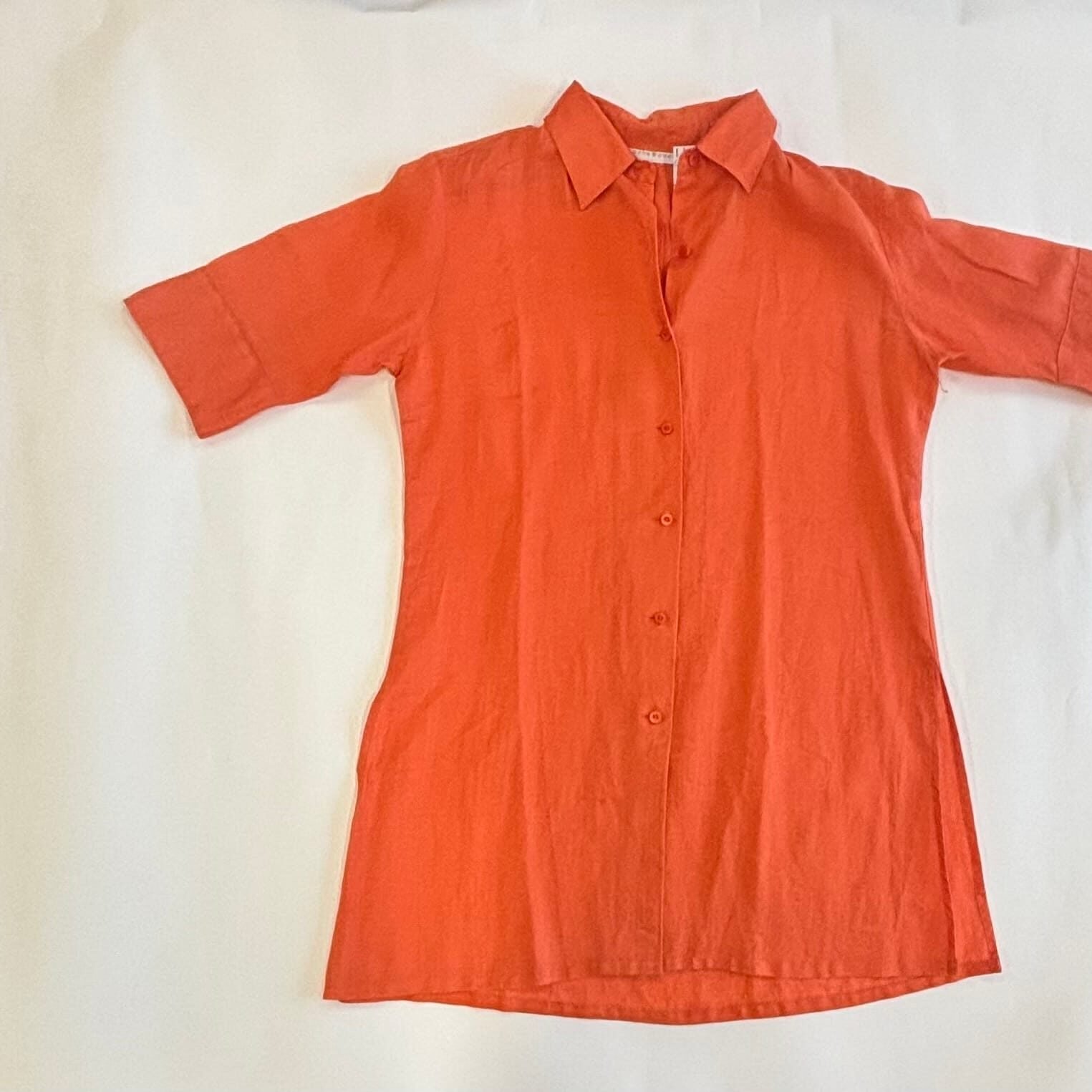 Chemise orange taille 42 à 3€