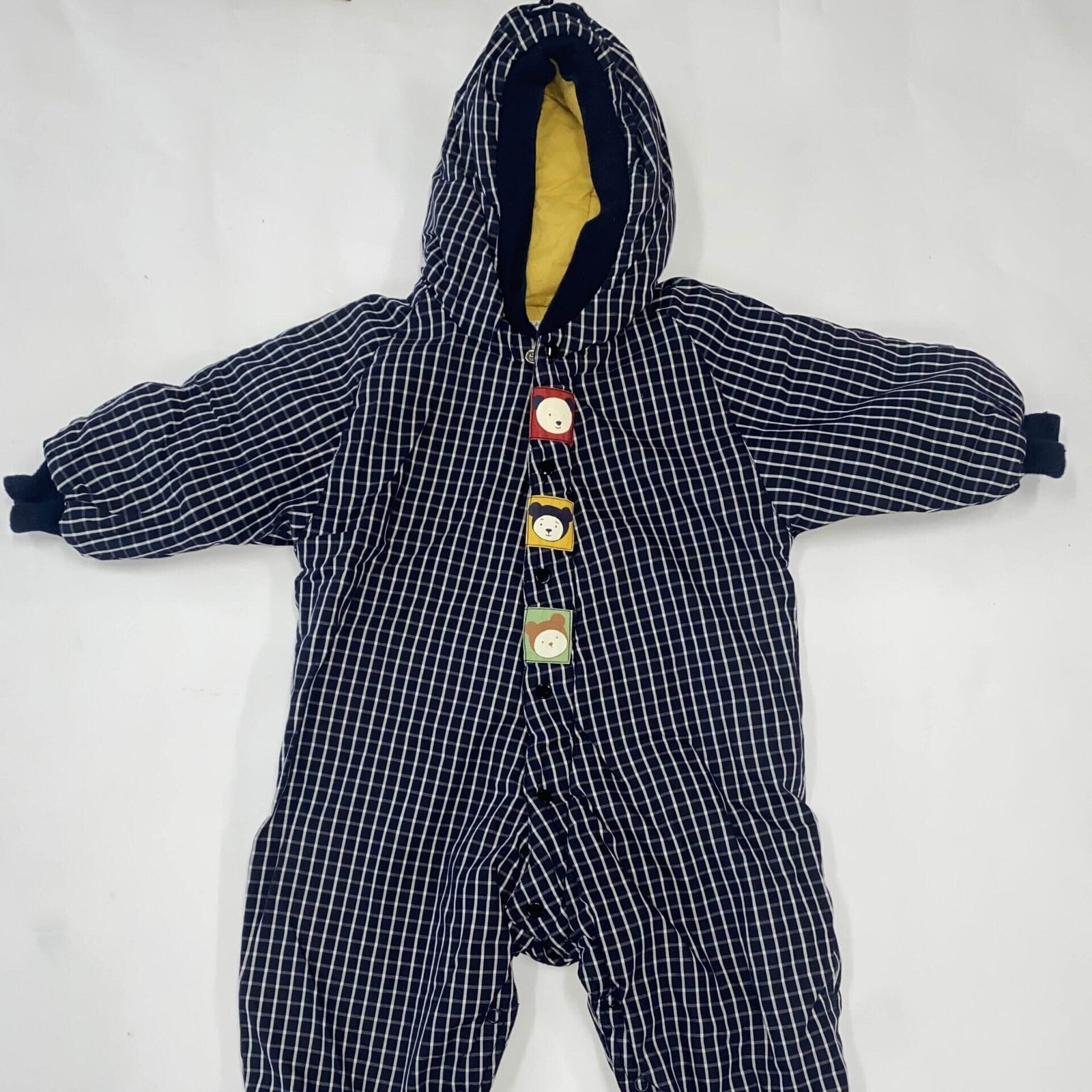 * Combinaison à petits carreaux T 18 mois
